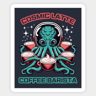 Cosmic Latte Coffee Barista Sticker